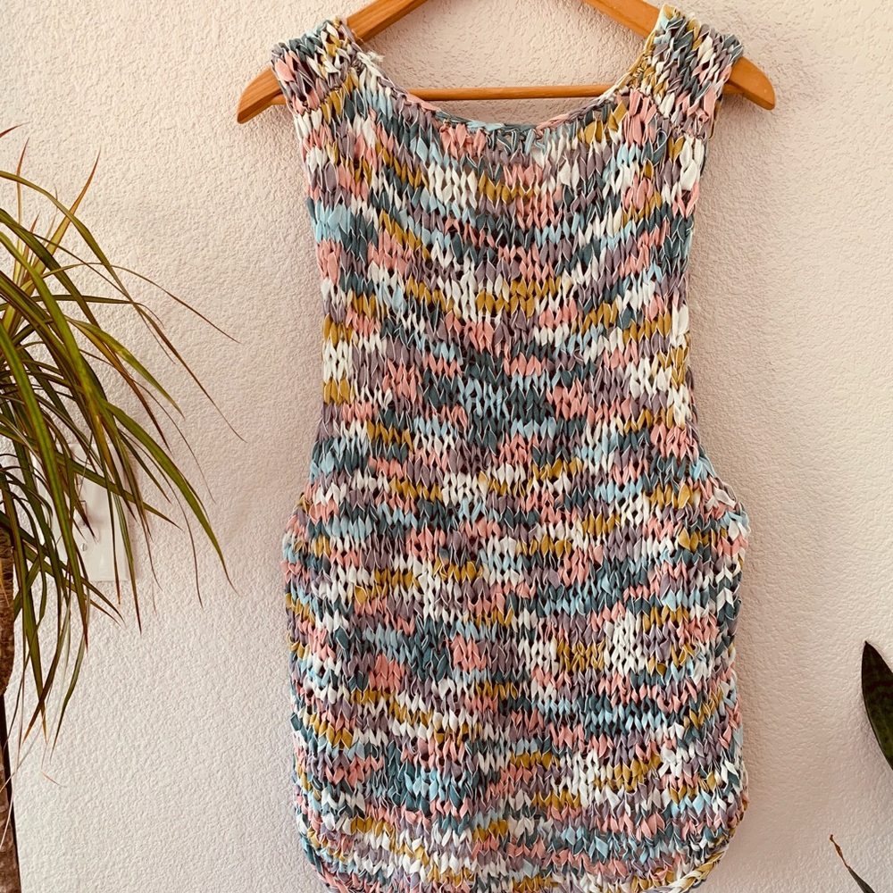 Ecote Woven Multi Color Tank - Picture 2 of 4